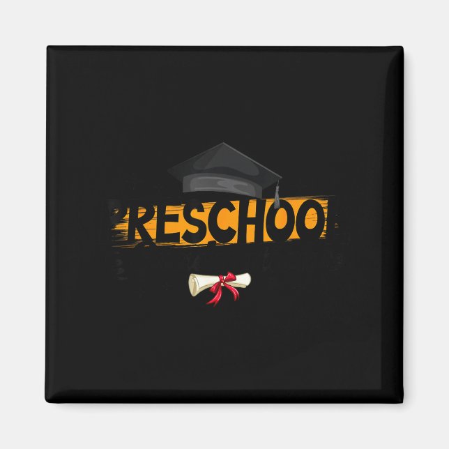 Íman Último Dia de Aula Formatura Pré-Escolar Professor (Frente)