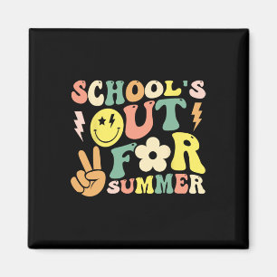 Íman Último Dia De Escolas De Groovy No Verão T