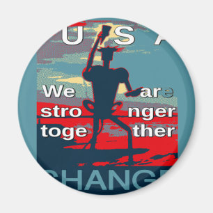 Íman Último slogan da campanha de Hillary Clinton para