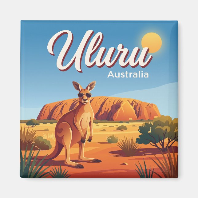 Íman Uluru Austrália (Frente)