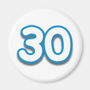 Íman Um aniversário ou um aniversário de 30 anos -