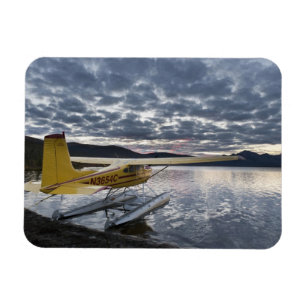 Íman Um avião no cênico Lago Takahula