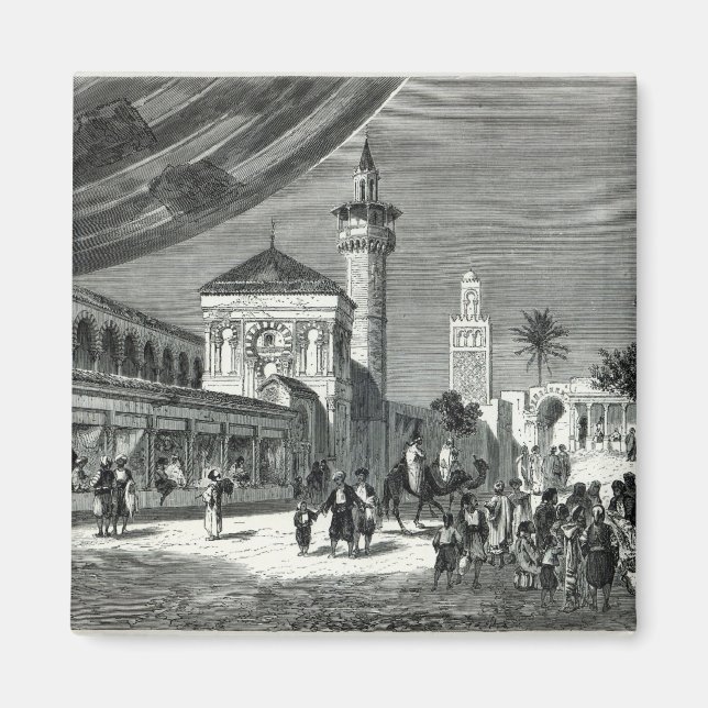 Íman Um Bazar em Tunis (Frente)