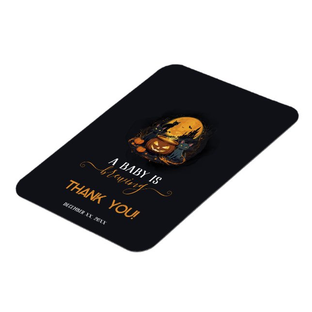 Íman Um Bebê Está Fazendo Chá de fraldas De Halloween B (Left Side)