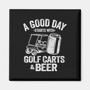 Íman Um Bom Dia Começa Com Carrinhos De Golfe E Cerveja