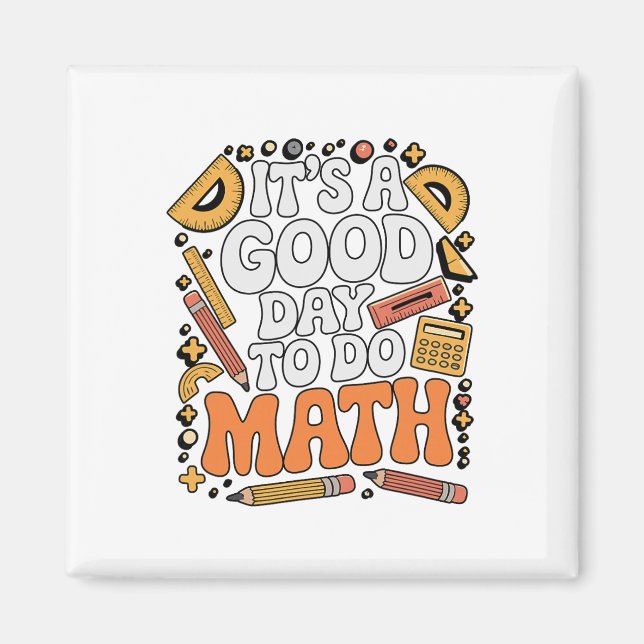 Íman Um Bom Dia Para Fazer Matemática Professor Amante  (Frente)