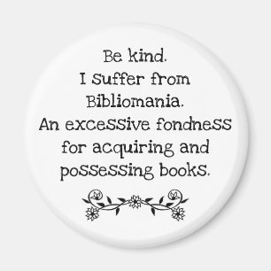 Íman Um botão para vestir pessoas que leem muito.