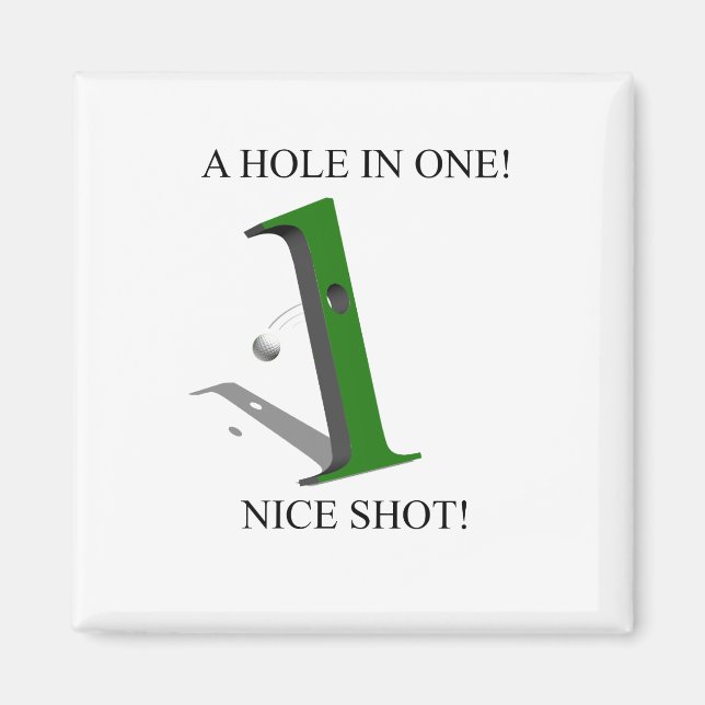 Íman Um Buraco Numa Bola De Golfe (Frente)