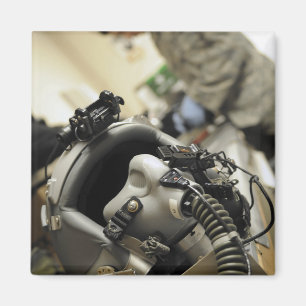 Íman Um capacete de tripulante de voo totalmente montad