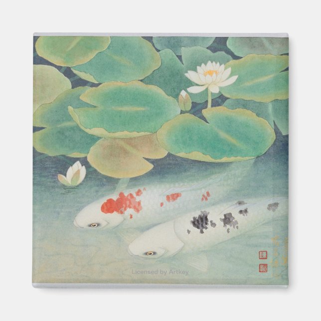 Íman Um Casal em Lotus (Frente)