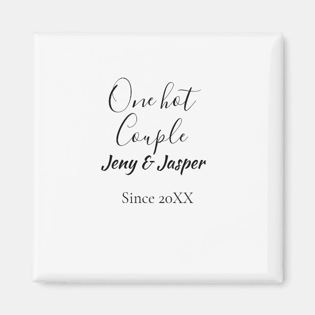 Íman Um casal quente adiciona nome desde data de ano 20 (Frente)