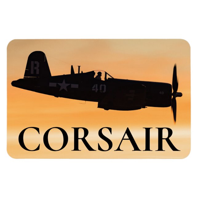 Íman Um Combatente F4U da Corsair (Horizontal)
