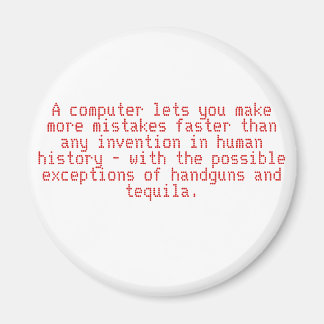 Íman Um computador permite que você cometa mais erros m
