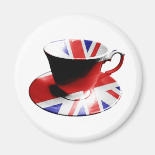 Íman Um copo agradável do chá inglês