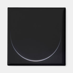 Íman Um crescente sol-iluminado da terra