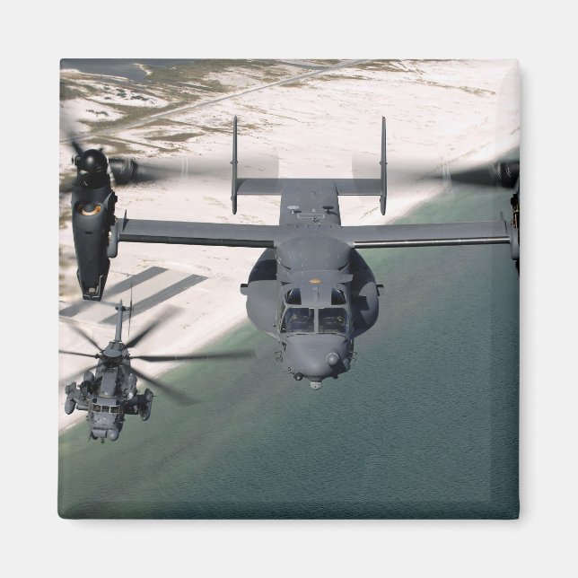 Íman Um CV-22 Osprey e um MH-53 Pave Baixo (Frente)