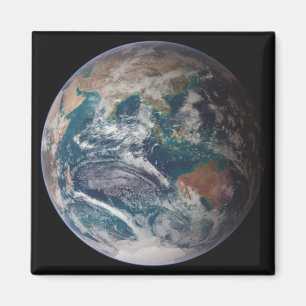 Íman Um de vista completa da terra que mostra dados