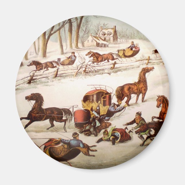 Íman Um Derramar Fora do Magnete de Neve (Frente)