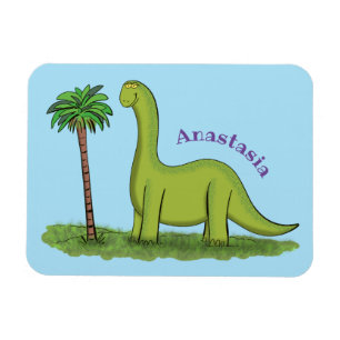 Íman Um desenho animado de brontosaurus dinossauros, ve