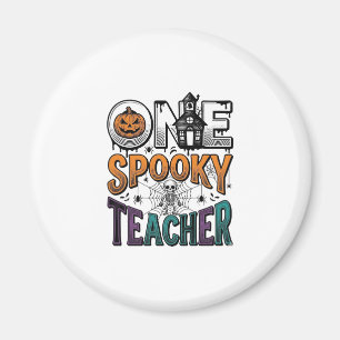 Íman Um Design de Vetor de Halloween de um Professor As