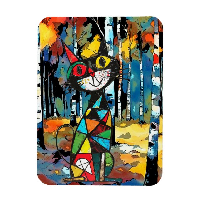 Íman Um Dia Abstrato (Vertical)