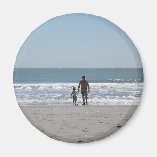 Íman Um dia na praia com pai