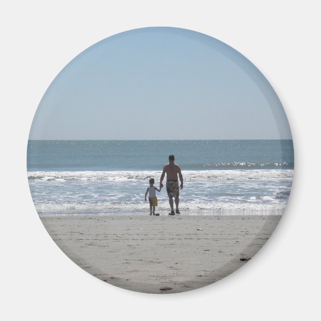 Íman Um dia na praia com pai (Frente)