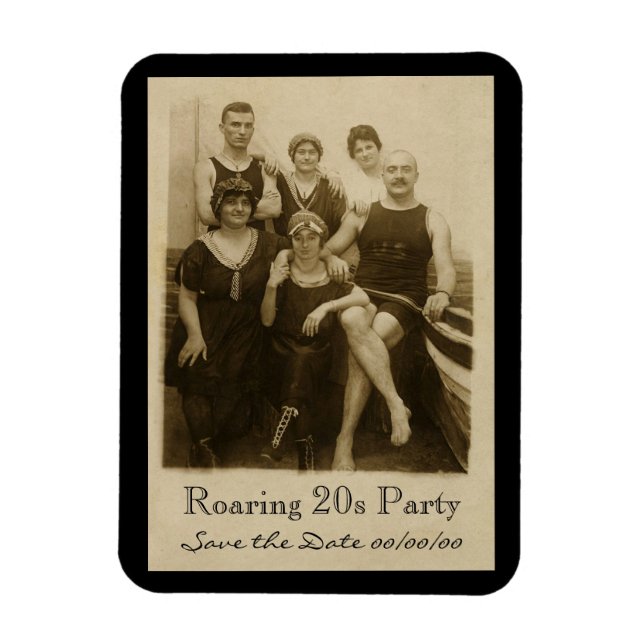 Íman Um dia na praia salvando a data (Vertical)