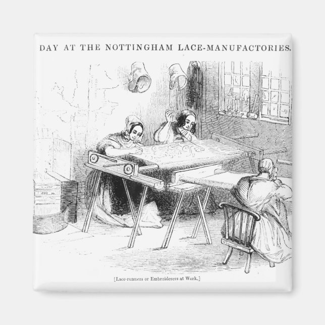 Íman Um dia nos fabricantes de rendas de Nottingham (Frente)