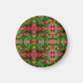 Íman Um estudo em rosa e verde