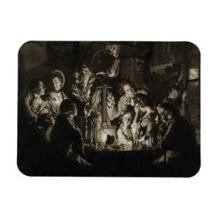 Íman Um filósofo que Shewing uma experiência no ar Pu