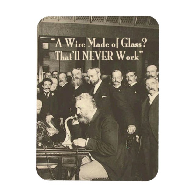 Íman Um fio feito de vidro técnico humorístico (Vertical)