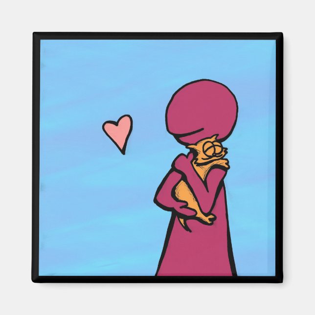 Íman Um Gato Adora Abraços (Frente)