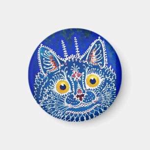 Íman Um gato em estilo gótico por Louis Wain