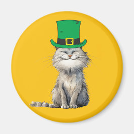 Íman Um gato irlandês feliz
