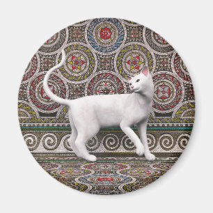 Íman Um gato no ímã mosaico