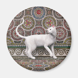 Íman Um gato no ímã mosaico