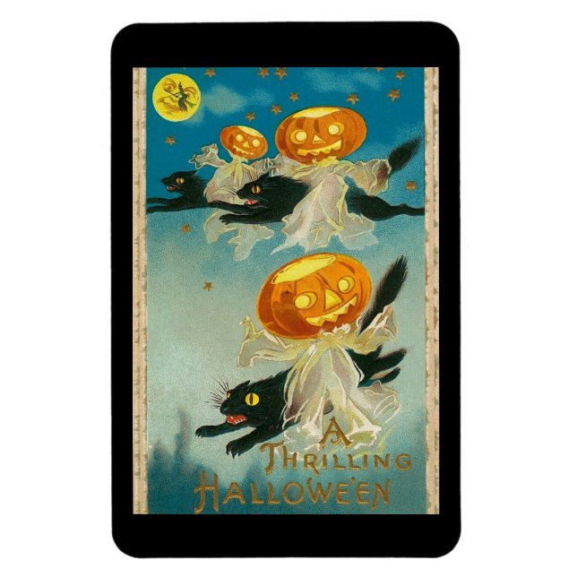 Íman Um Hallowe, Gatos Negros, Jack O Lanterna (Vertical)
