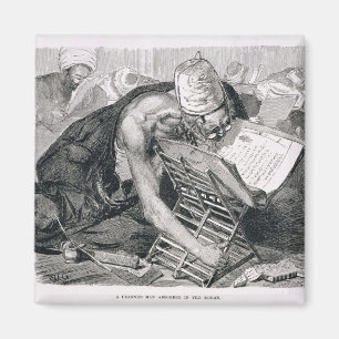 Íman Um Homem Aprendido Absorvido no Corão