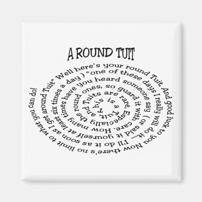 Íman Um ímã redondo (Frente)