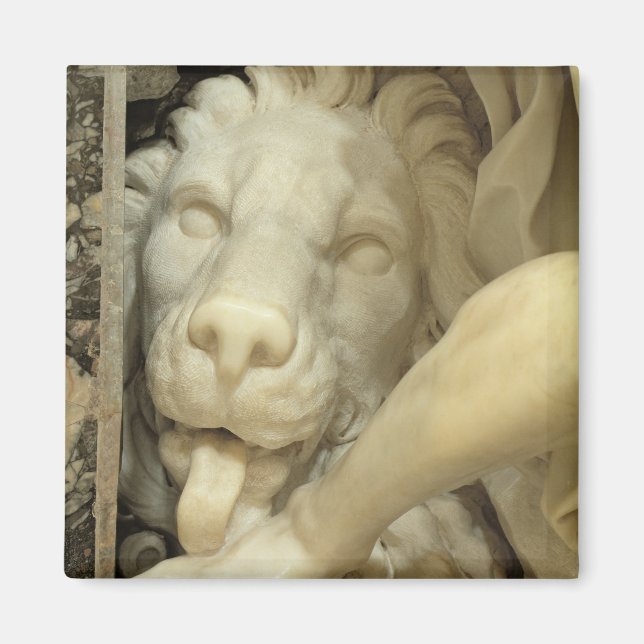 Íman Um Leão lambendo o pé de Daniel (Frente)