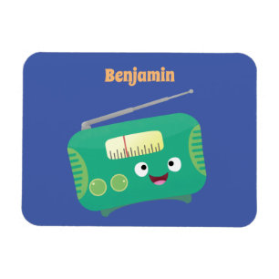 Íman Um lindo e engraçado retrô de rádio 