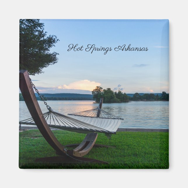 Íman Um Lugar Para Relaxar O Magnete Quadrado (Frente)