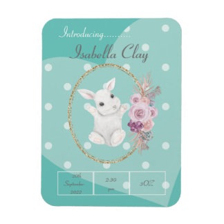 ÍMAN UM MAGNET DE FOTO DE ANÚNCIO DE NASCIMENTO PERSONA