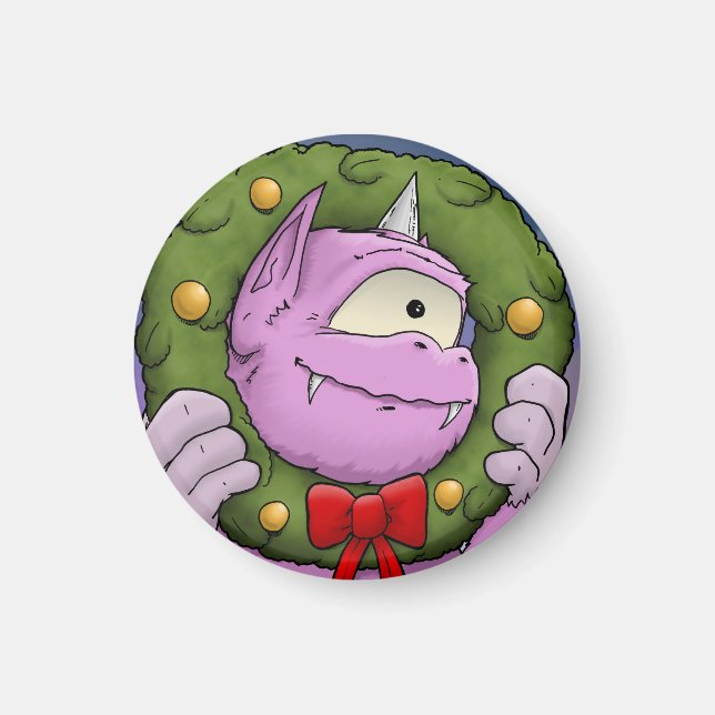 Íman Um Magneta de Natal monstro (Frente)