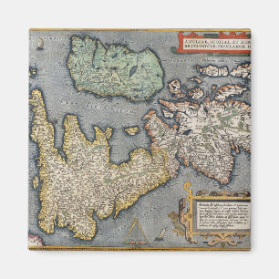 Íman Um mapa de Grâ Bretanha 1587