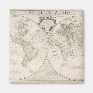 Íman Um mapa do mundo