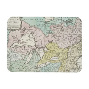 Íman Um mapa exato de Canadá, 1761