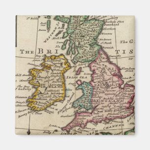 Íman Um mapa geral da Grã-Bretanha e da Irlanda Excele