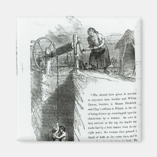 Íman Um menino e uma garota sendo feridos num poço de m